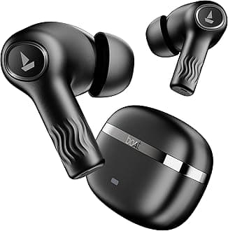 boAtNirvana Ion TWS Earbuds with 120 HRS Playback(24hrs/Charge), Crystal Bionic Sound with Dual EQ Modes, Quad Mics ENx™ Technology, Low Latency(60ms), in Ear Detection(Charcoal Black)