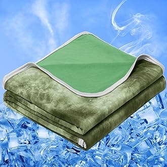 inhand Cooling Blanket Queen Size (90"x90"), Cooling Blankets for Hot Sleepers, Absorbs Heat to Keep Adults Cool for Summer Nights Sweats, Thin Cold Lightweight Blanket for Couch Bed, All Season Use