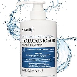 Elastalift Hyaluronic Acid Moisturizer Body Lotion | Anti Aging Skin Care Body Cream & Face Lotion Diminishes Look Of Wrinkles, Sagging Skin, Crepey Skin, Cellulite, Stretch Marks, Dry Skin, 15 Fl Oz