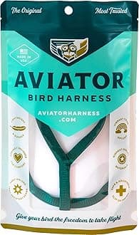 The AVIATOR Pet Bird Harness and Leash: Petite Green