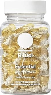 Ritual Women’s 18+ Daily Multivitamin - Key Essential Vitamins and Minerals to Support Energy, Heart, Bone, Brain Health* - Clinical Backed - Vegan - USP Verified - Mint - 60 Capsules - 30 Servings