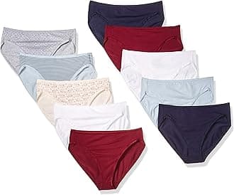 Women's Cotton High Leg Brief Underwear, Breathable, Multipacks