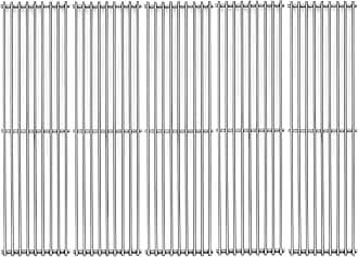 S6602E (5-Pack) 17 3/8 inch Stainless Steel Cooking Grid Grates Replacement for Broil-Mate, Huntington and Broil King Baron 540,590 590-S,9235-24 9235-27 9235-84 9235-87 9635-84 9635-87