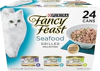 Purina Fancy Feast Grilled Seafood Feast Collection Cat Food - (24) 3 oz. Cans