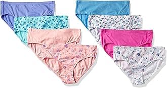 Hanes Girls' Ultimate 8-Pack Organic Cotton Brief