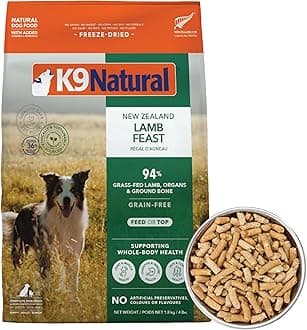 K9 Natural - Grain Free Freeze Dried Dog Food - Lamb, 4lb