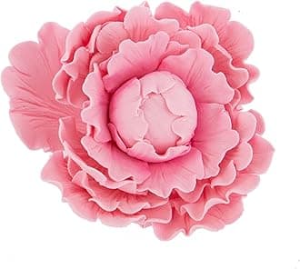 Global Sugar ArtPremium Peony Sugar Cake Flowers, Pink, 1 Count by Chef Alan Tetreault