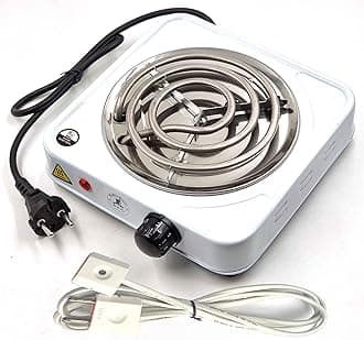 Electric Cooking Heater 1000Watt I Portable Hotplate Stove I Coal Burner I Kitchen G-Coil Radiant Cooktop With 1.5Mtr Wire I Works With All Metal Utensils (Multicolour)