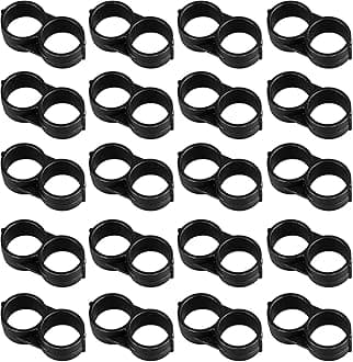 20 Pack Drip Irrigation 1/2" Drip Tubing End Closure Stop End Cap Plugs Fitting Kit 17mm for Garden Greenhouse Patio and Lawn Agricultural Watering Applications