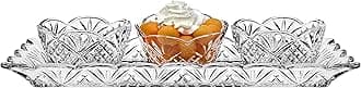 Godinger Dublin Relish Server Tray Set with Tray & Relish Bowls, 4 Piece Set