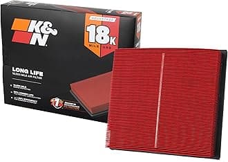 Engine Air Filter: Long Life 18,000 Mile Replacement Air Filter: Compatible 2010-2021 Toyota/Lexus/Mitsubishi (Highlander, RAV4, Sienna, Avalon, Camry, ES 350, NX300, Rx350, L200, Triton) KNA-2443