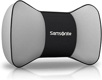 Samsonite SA5249 Travel Pillow for Car, SUV Helps Relieve Neck Pain & Improve Circulation @% Pure Memory Foam Fits Most Vehicles