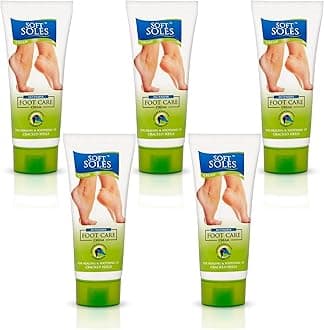 Soft Soles by Leeford | Foot Cream | Crack Heal Repair Cream | Nourishes & Rehydrates | Softens Hard Skin | Heal Care CreamPack of 5 (30g each)