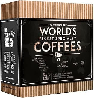 Original Gourmet Coffee Gift Set for Men & Women - 7 World's Finest Single Origin Specialty & Organic Coffees in Innovative Brewers | Sampler Box for Coffee Lover to Brew & Enjoy Anytime, Anywhere