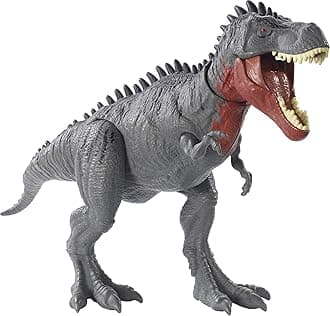 Mattel Jurassic World Massive Biters Tarbosaurus Larger-Species Dinosaur Action Figure, Tail-Activated Strike & Chomping Action