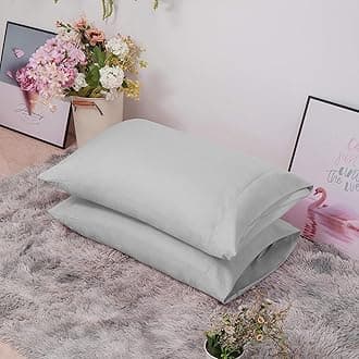 MOHAP Pillowcases 50X75CM 2 Pack- Super Soft Breathable Brushed Microfiber Pillow Cases Cover with Envelope Closure Light Grey
