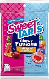 SweeTARTS Chewy Fusions Candy, Fruit Punch Medley, Sweet and Tart, 3 Ounce