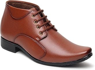 Zixer Synthetic Leather Ankle Formal Shoes Men || Office Shoes for Men Latest Stylish || Chukka Boots Men Long Shoes for Men Long Boots