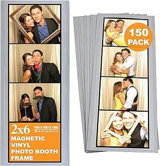 150 Vinyl Magnetic Photo Booth Frames for 2 X 6 Photo Strips by Photo Booth Nook