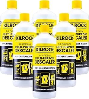 Mega-K Multi-Purpose Descaler Multipack 6x1 Litre (72 Doses) - Limescale Descaling for Kettles, Toilets, Shower Heads & Coffee Machines - Biodegradable and Phosphate Free