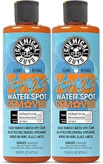 Heavy Duty Water Spot Remover Gel for Paint, Glass, and Metal - Mineral and Water Spot Remover for Cars, Trucks, Motorcycles, RVs & More - 16 oz (2 pack)