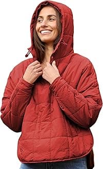 AMEBELLE Women's Oversized Hooded Puffer Jacket Quilted Jackets for Women Lightweight Winter Warm Padded Hoodies Coat