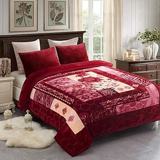 Red Rose Korean Style Mink Blanket
