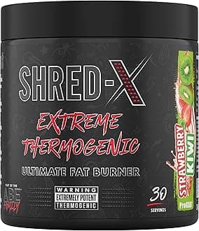 Applied Nutrition Shred X Fat Burner - ABE All Blak Everything Fat Burner, Thermo Weight Management (300g - 30 Servings) (Strawberry Kiwi)