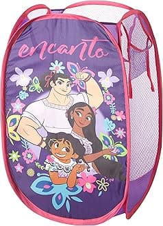Idea Nuova Disney Encanto Pop Up Hamper with Durable Carry Handles, 21'' H x 13.5'' W X 13.5'' L