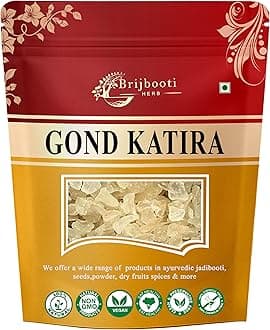 - Birju Mahavir Gond Katira Pure Organic Edible Gum -(200 Gr) | Tragacanth Gum Crystals | Kathila Gum | High Cooling Properties | 100% Natural | Chahar Gond | Cochlospermum Gossypium