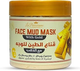 ECOLYTE+ Face Mud Mask, Spa Quality, Pore Reducer, Blackheads & Oily Skin, Skincare for Women & Men, Deeply Cleanse Exfoliate, Blemish fighting Prowess - (Gold, 500g)