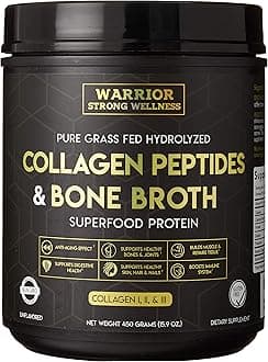 - Premium Collagen Peptides Bone Broth Powder: Grass Fed Hydrolyzed Collagen Boost for Healthy Skin, Nails, Hair, Joints, Muscles, Bones, Digestion, Keto Friendly, Unflavored