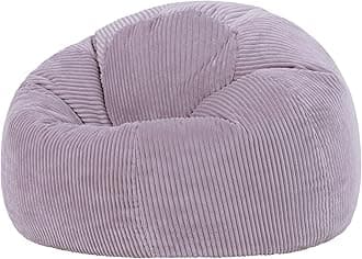 icon Kingston Cord Bean Bag Chair, Lavender, Large Lounge Chair Bean Bags for Adult with Filling Included, Jumbo Cord Adults Beanbag, Boho Room Decor Living Room Furniture, Corduroy Home Decor