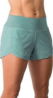 tough modeWomens 3' Lightweight Running WOD Volleyball Shorts Workout Mesh Liner Zip Pocket
