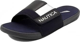 NauticaMen's Athletic Slide Sandal, Adjustable Straps, Comfort Slip-On (Regular & Wide Widths)