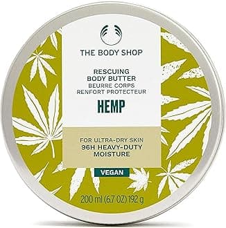 The Body Shop Hemp Body Moisturizer – Nourishing & Moisturizing Skincare for Ultra Dry Skin – Vegan – 6.7 oz