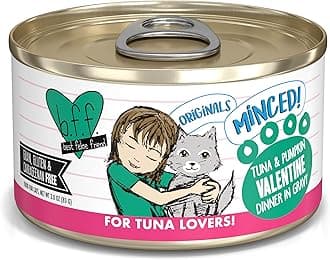 Best Feline Friend Cat Food, Tuna & Pumpkin Valentine Recipe, 3-ounce Cans (Pack of 12) by Weruva