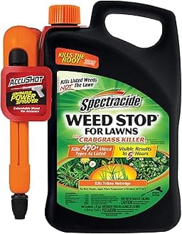 Spectracide Weed Stop For Lawns Plus Crabgrass Killer, AccuShot Sprayer, 1.33 gallon