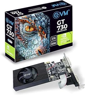 EVM 4GB Nvidia GeForce GT730 Graphics Card - DDR3 - VGA, HDMI, DVI Outputs - High-Resolution 1920x1080 - Heat Sink with Fan - PCIe 2.0 Support - 3 Years Warranty (EVM-GT730)