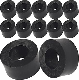 12pcs. x M5 x 15mm Black Nylon Spacers and Standoff Washers for M3, M4, M5, M6, M8 Screws, Lengths 3mm to 30mm