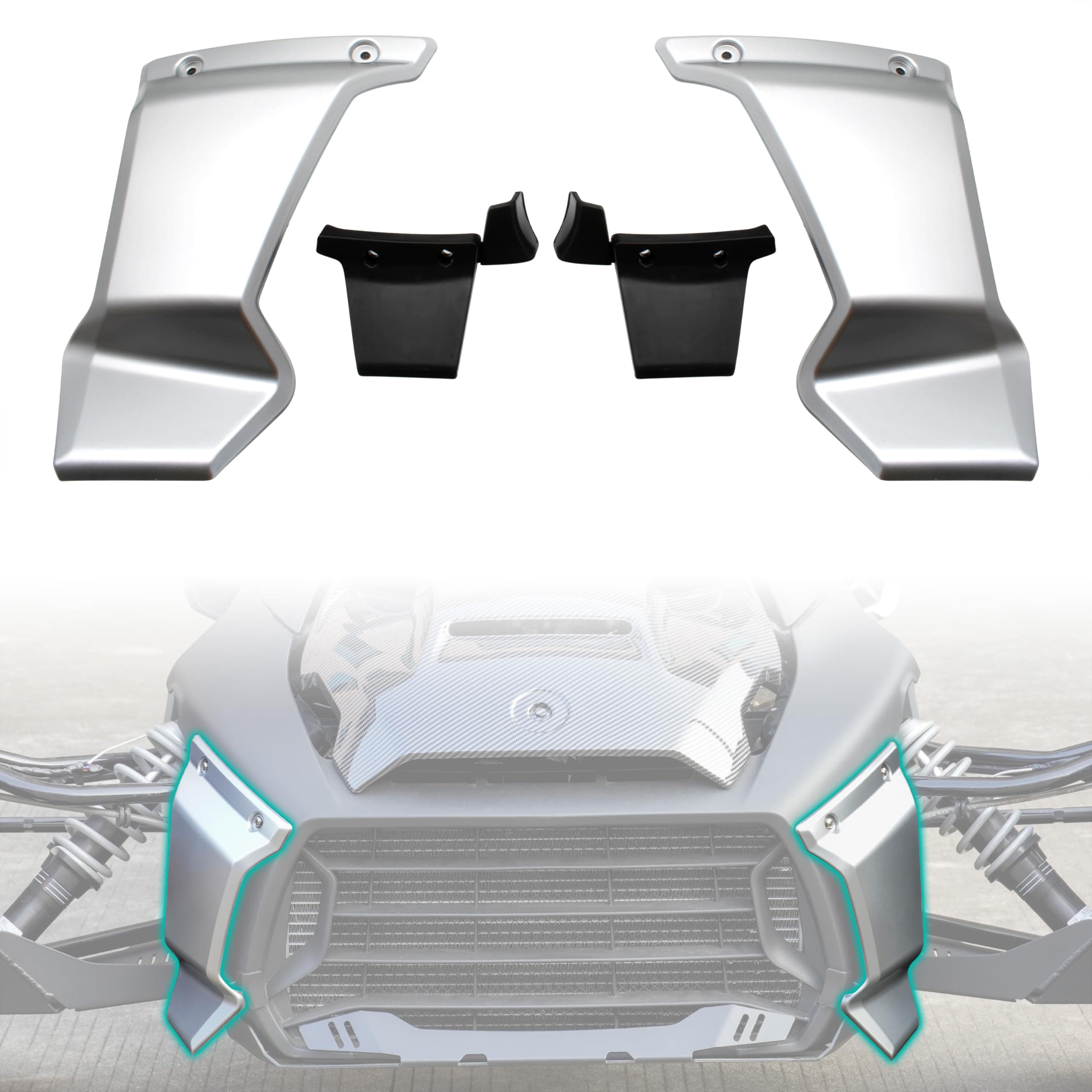 SAUTVS Front Grille Trims for Can-Am Ryker (Replace #219400947)