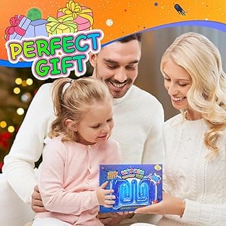 UIIOPJIOM Autism Sensory Liquid Toy Stocking Stuffers for Kids Boys, ADHD Autistic Quiet Airplane Travel Toys, Cool Squishy Fidget Tube Stress Relief Toy for Classroom, Calm Down Corner for Kid, Blue