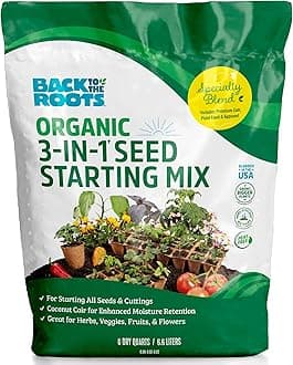 Back to the Roots 100% Organic, All-Purpose Soil, for Indoor and Outdoor Plants, Succulents, Flowers, and Vegetables