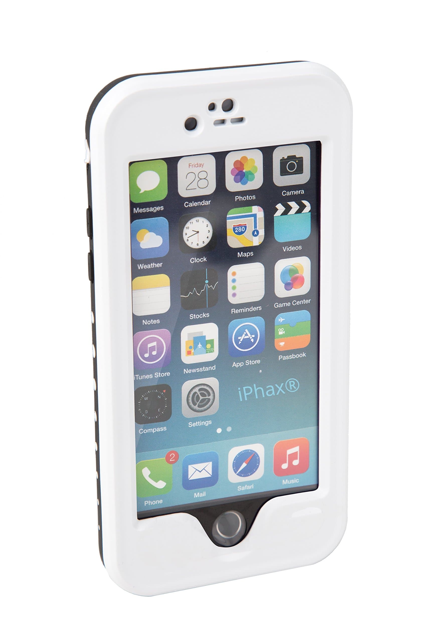 iPhax ® Waterproof Shockproof Snowproof DirtProof Durable Full Sealed Protection Case Cover for iPhone 5 5C (White)