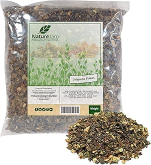 Dried Hot Jalapeno Pepper Flakes 2 Pounds - Dehydrated Washed, Diced & Dried With LOTS OF SEEDS