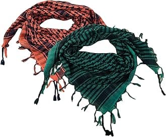 Shemagh Scarf Men - Women /100% Cotton Military Shemagh Keffiyeh Scarf Arafat Tactical Desert Rave Bandana Head Wrap