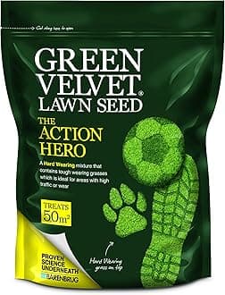 Green Velvet 1.5Kg Lawn Seed The Action Hero