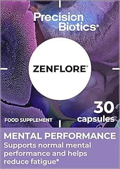 Zenflore by PrecisionBiotics - Menopause and Perimenopause - Probiotics with B Vitamins - for Mental Performance and Fatigue - Hormone Regulation for Women - 30 Capsules