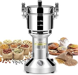 550g Grain Mill ,Grain mill grinder High speed Stainless Steel Flour Wheat Seeds Corn Spices Nut Pill Herbs & Seasonings Dry Grinder Electric Machine grinder for kitchen