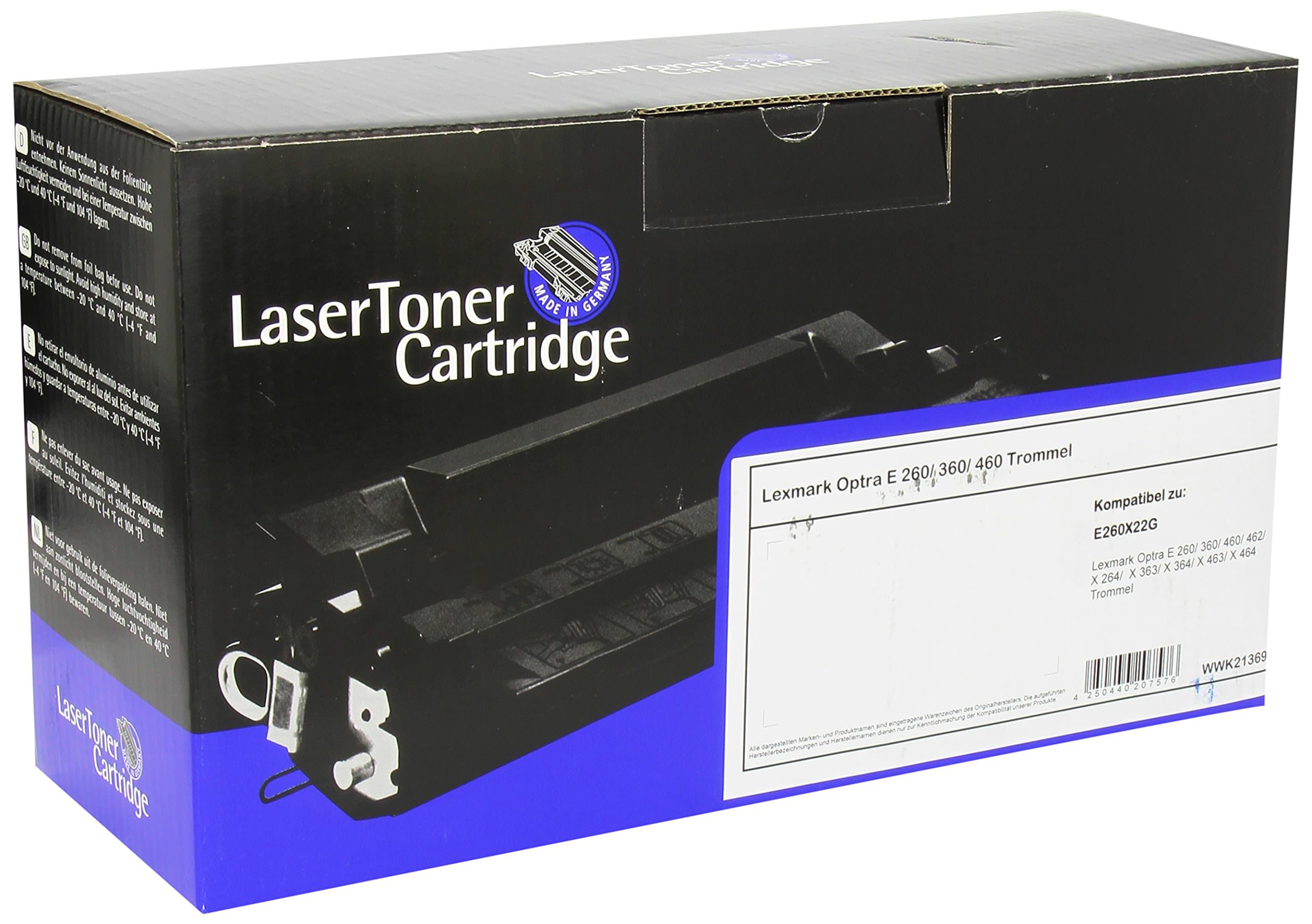 LDZ 1214 Compatible for Lexmark E260 (Photoconductor Kit, E260 x 22 g, 30,000 Pages